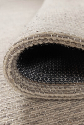 Artloop Wool Yün Dokuma Yandan Saçaklı Bej Halı 160x230 YD 05 - 6