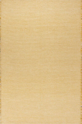 Artloop Wool Sarı Doğal Yün Dokuma Yandan Saçaklı Halı 160x230 YD 06 - 2