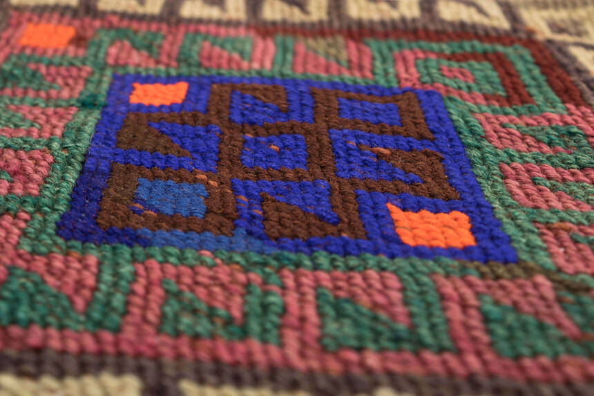 Bayburt El Dokuması 112x152 Antik Kilim 220571 - 5