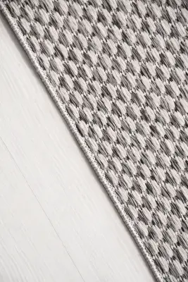 Dize Gri BeJ Kaydırmaz Taban, Robot Süpürgeye Uyumlu Kolay Temizlenebilir Mutfak, Koridor Halısı RP 89 - 6