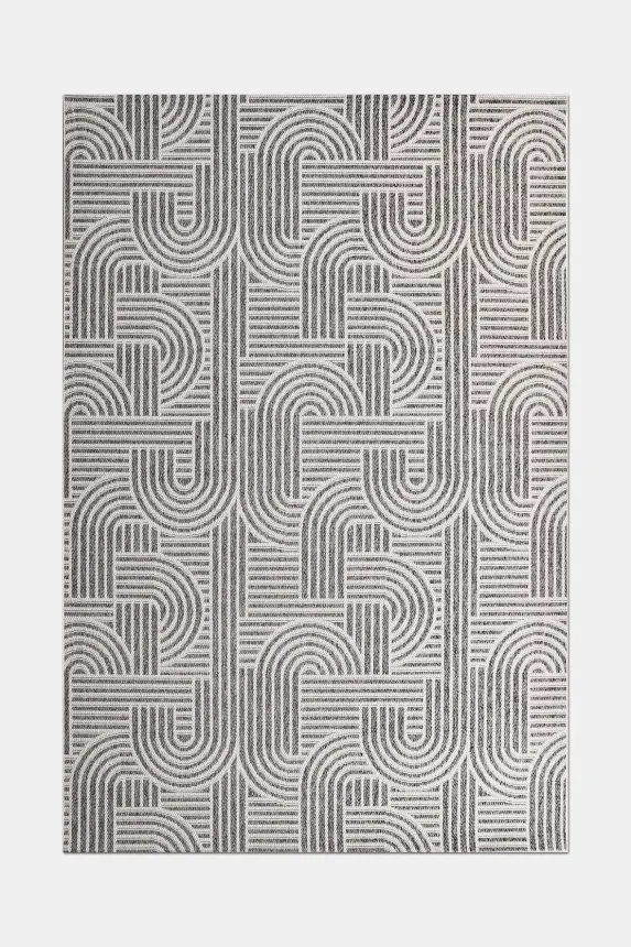 Dize Gri Beyaz Kaydırmaz Taban, Robot Süpürgeye Uyumlu Kolay Temizlenebilir Mutfak, Koridor Halısı RP 87 - 2