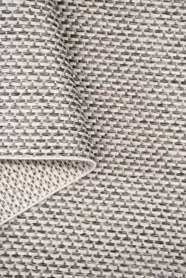 Dize Gri/BeJ Kaydırmaz Taban, Robot Süpürgeye Uyumlu Kolay Temizlenebilir Mutfak, Koridor Halısı RP 89 - 4