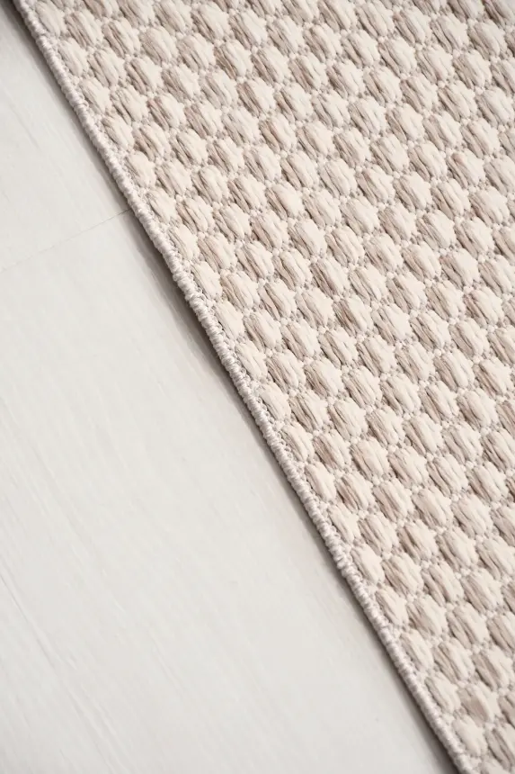 Dize Vizon/Krem Kaydırmaz Taban, Robot Süpürgeye Uyumlu Kolay Temizlenebilir Mutfak, Koridor Halısı RP 90 - 6