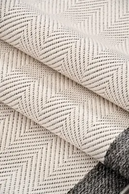 Elora Beyaz Kaydırmaz Taban, Robot Süpürgeye Uyumlu Kolay Temizlenebilir Oturma Odası, Koridor Halısı RP 93 - 3