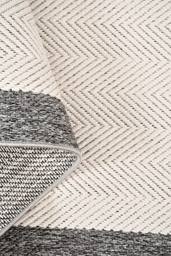 Elora Beyaz Kaydırmaz Taban, Robot Süpürgeye Uyumlu Kolay Temizlenebilir Oturma Odası, Koridor Halısı RP 93 - 5