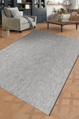 Elora Beyaz Kaydırmaz Taban, Robot Süpürgeye Uyumlu Kolay Temizlenebilir Oturma Odası, Koridor Halısı RP 93 - 8