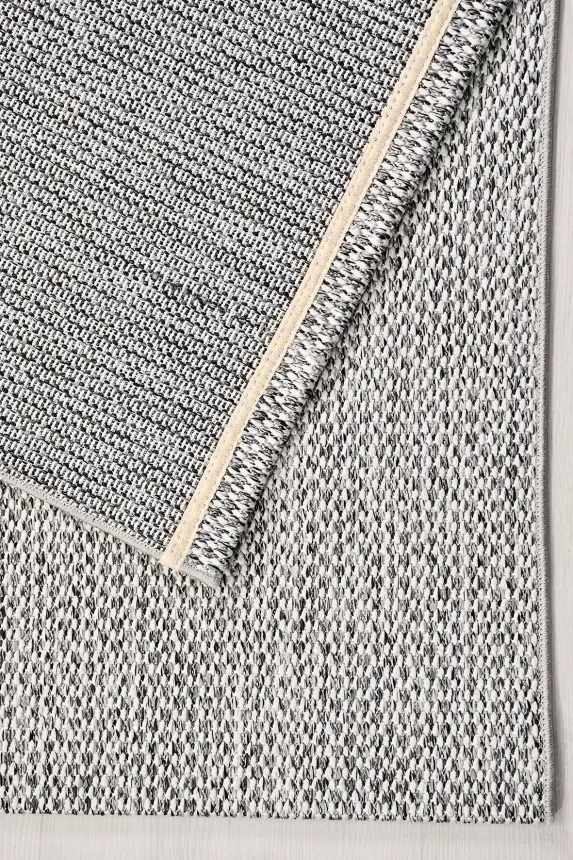 Elora Beyaz Kaydırmaz Taban, Robot Süpürgeye Uyumlu Kolay Temizlenebilir Oturma Odası, Koridor Halısı RP 93 - 11