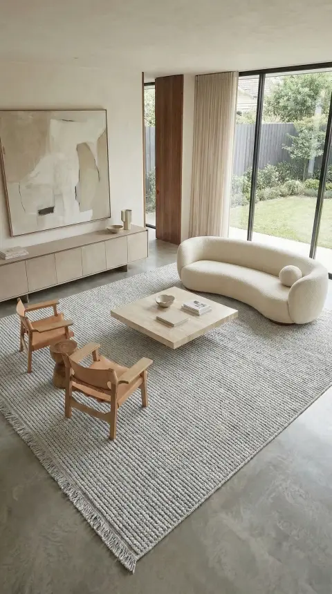 Evo Gri Robot Süpürgeye Uyumlu Kolay Temizlenebilir Halı Oturma Odası, Mutfak, Koridor Halısı RP 55 - 4