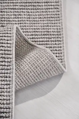 Evo Gri Robot Süpürgeye Uyumlu Kolay Temizlenebilir Halı Oturma Odası, Mutfak, Koridor Halısı RP 55 - 5