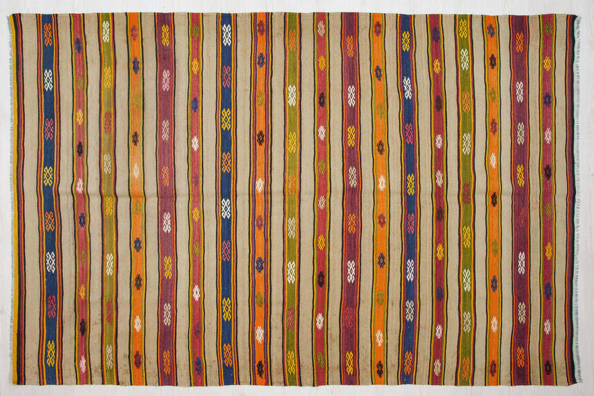 Fethiye El Dokuması 155x240 Antik Kilim 170452 - 1