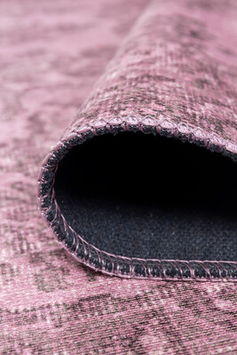 Outlet 140x190 Folk Vintage Desenli Dokuma Taban Dekoratif Pembe Halı BA-02 - 6