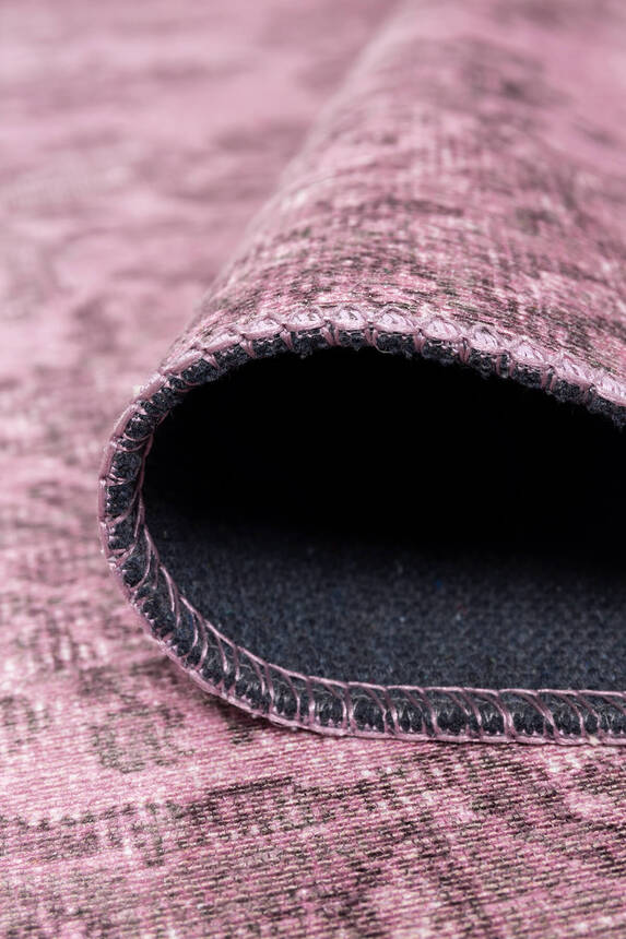 Outlet 140x190 Folk Vintage Desenli Dokuma Taban Dekoratif Pembe Halı BA-02 - 6