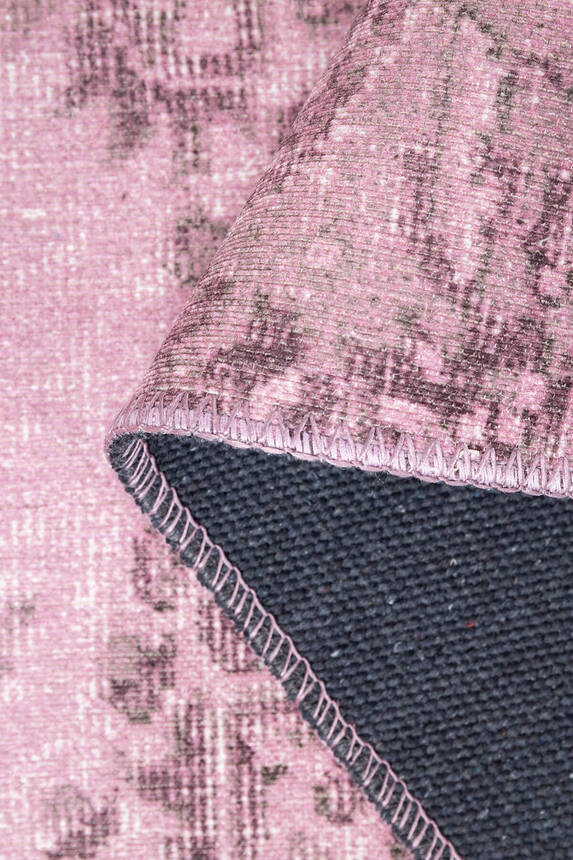 Outlet 140x190 Folk Vintage Desenli Dokuma Taban Dekoratif Pembe Halı BA-02 - 7