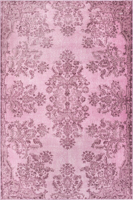Outlet 140x190 Folk Vintage Desenli Dokuma Taban Dekoratif Pembe Halı BA-02 - 3
