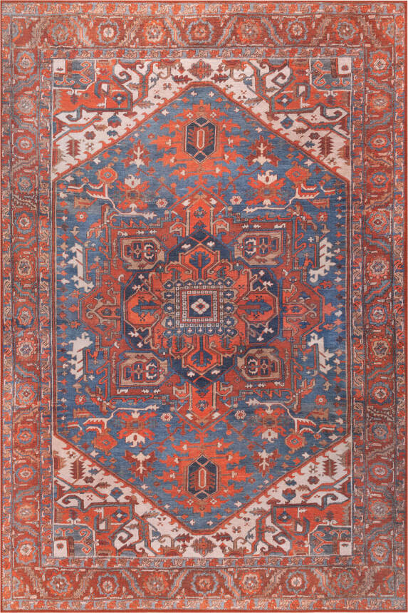 Folk Vintage Desenli Dokuma Taban Dekoratif Renkli Halı BA 20 - 2