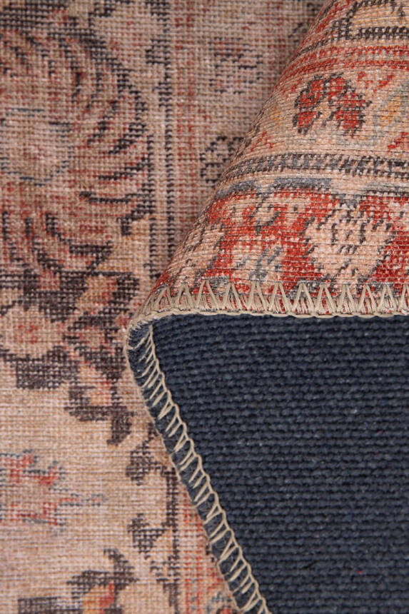 Folk Vintage Desenli Dokuma Taban Dekoratif Renkli Halı BA 35 - 4