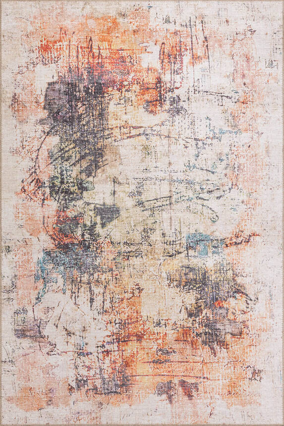 Outlet 230x230 Kare Funk Dokuma Taban Dekoratif Modern Renkli Halı AL-262 - 3