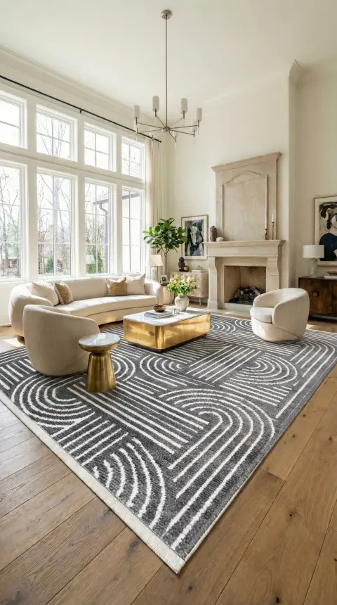 İmge Antrasit/Beyaz Kaydırmaz Taban, Robot Süpürgeye Uyumlu Kolay Temizlenebilir Oturma Odası, Koridor Halısı RP 70 - 1