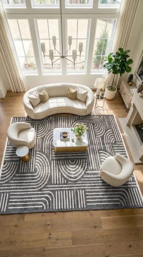 İmge Antrasit/Beyaz Kaydırmaz Taban, Robot Süpürgeye Uyumlu Kolay Temizlenebilir Oturma Odası, Koridor Halısı RP 70 - 2