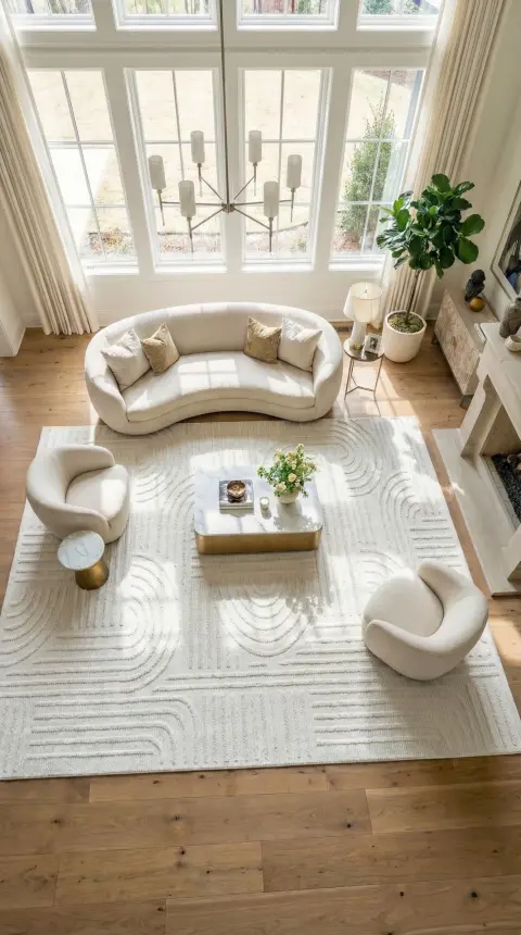 İmge Beyaz Kaydırmaz Taban, Robot Süpürgeye Uyumlu Kolay Temizlenebilir Oturma Odası, Koridor Halısı RP 71 - 6