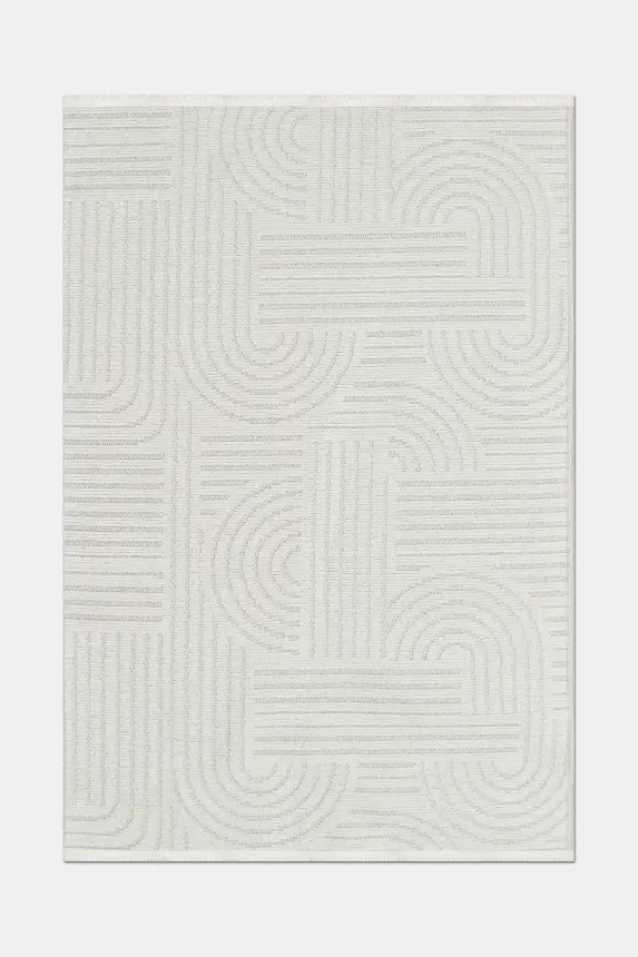 İmge Beyaz Kaydırmaz Taban, Robot Süpürgeye Uyumlu Kolay Temizlenebilir Oturma Odası, Koridor Halısı RP 71 - 8