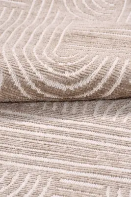 İmge Vizon Beyaz Kaydırmaz Taban, Robot Süpürgeye Uyumlu Kolay Temizlenebilir Oturma Odası, Koridor Halısı RP 67 - 4