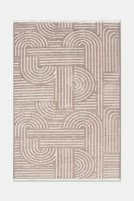 İmge Vizon Beyaz Kaydırmaz Taban, Robot Süpürgeye Uyumlu Kolay Temizlenebilir Oturma Odası, Koridor Halısı RP 67 - 6