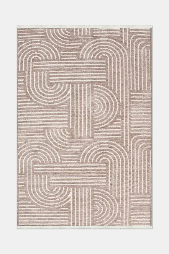 İmge Vizon Beyaz Kaydırmaz Taban, Robot Süpürgeye Uyumlu Kolay Temizlenebilir Oturma Odası, Koridor Halısı RP 67 - 6