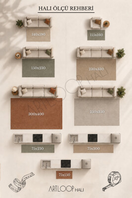 İstanbul Bej Eskitme Otantik Desenli Vintage Dokuma Tabanlı Şönil Halı AL 669 - 5