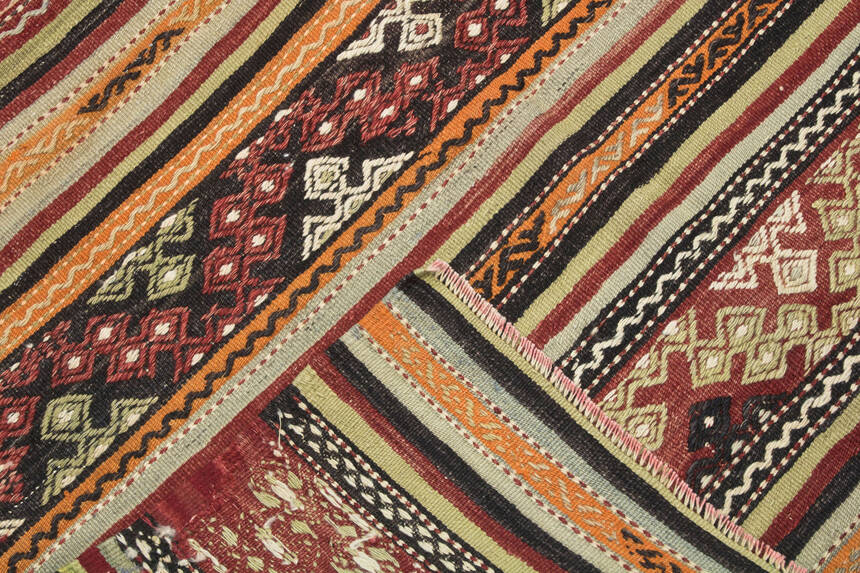 Konya El Dokuması 106x216 Antik Kilim 160027 - 5