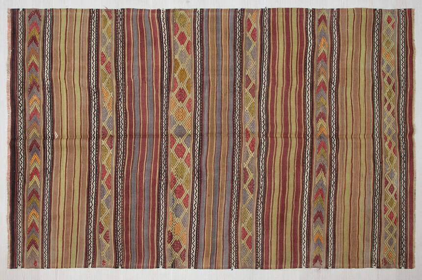 Konya El Dokuması 150x250 Antik Kilim 160064 - 1
