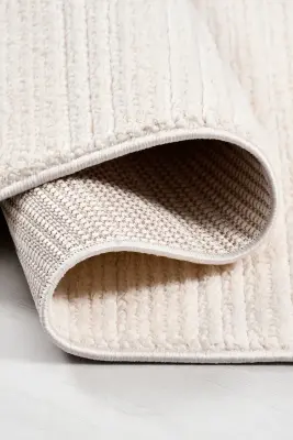 Messa Beyaz Robot Süpürgeye Uyumlu Kolay Temizlenebilir Oturma Odası, Koridor, Yatak Odası Halısı RP 84 - 3