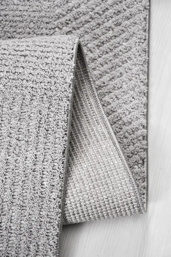 Messa Gri Robot Süpürgeye Uyumlu Kolay Temizlenebilir Oturma Odası, Koridor, Yatak Odası Halısı RP 85 - 6