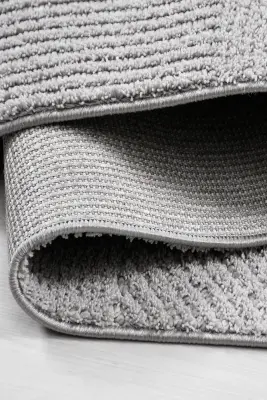 Messa Gri Robot Süpürgeye Uyumlu Kolay Temizlenebilir Oturma Odası, Koridor, Yatak Odası Halısı RP 85 - 7