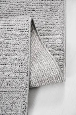 Messa Gri Robot Süpürgeye Uyumlu Kolay Temizlenebilir Oturma Odası, Koridor, Yatak Odası Halısı RP 86 - 2