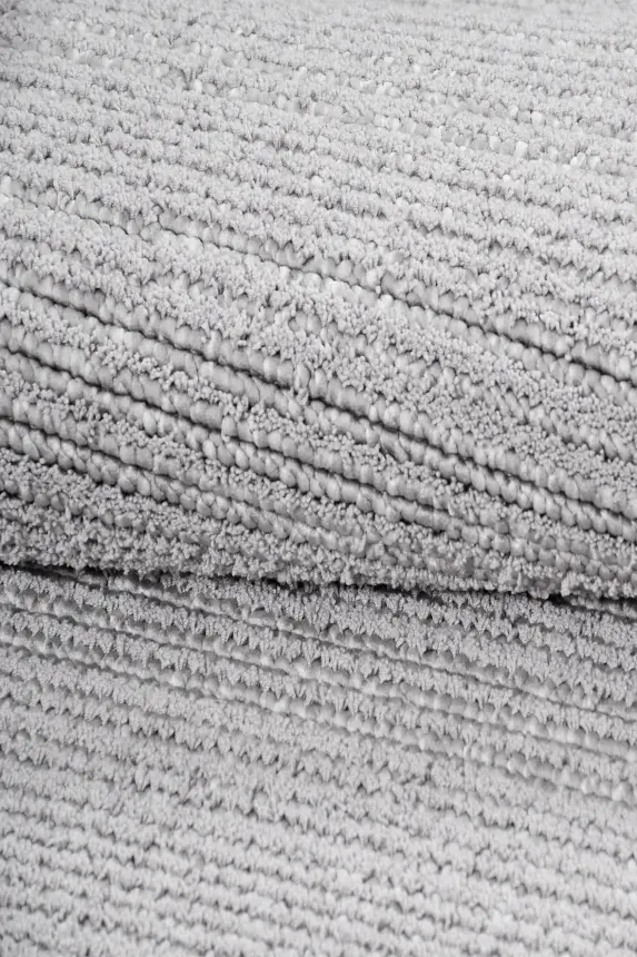 Messa Gri Robot Süpürgeye Uyumlu Kolay Temizlenebilir Oturma Odası, Koridor, Yatak Odası Halısı RP 86 - 8