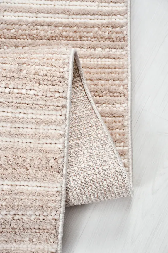 Messa Vizon Beyaz Robot Süpürgeye Uyumlu Kolay Temizlenebilir Oturma Odası, Koridor, Yatak Odası Halısı RP 81 - 3