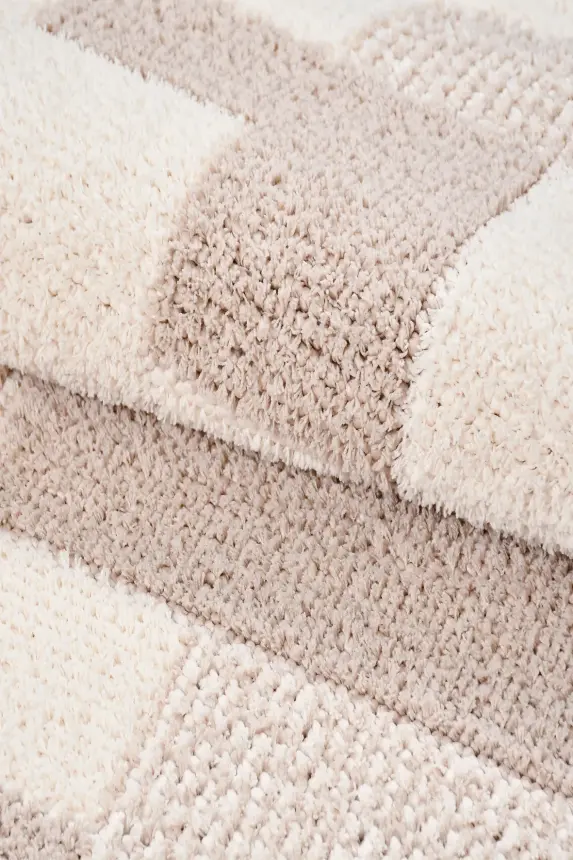 Messa Vizon Krem Robot Süpürgeye Uyumlu Kolay Temizlenebilir Oturma Odası, Koridor, Yatak Odası Halısı RP 83 - 2