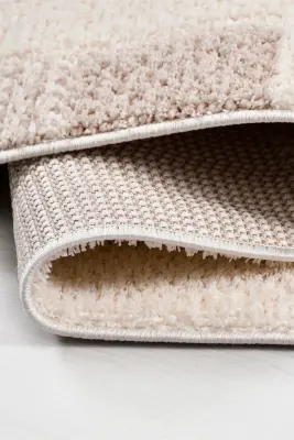 Messa Vizon Krem Robot Süpürgeye Uyumlu Kolay Temizlenebilir Oturma Odası, Koridor, Yatak Odası Halısı RP 83 - 7