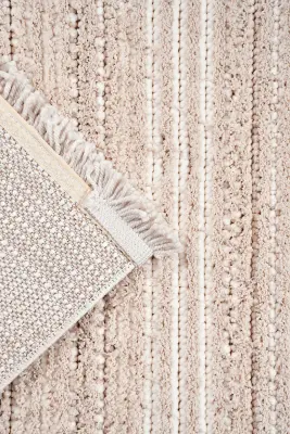 Messa Vizon/Beyaz Robot Süpürgeye Uyumlu Kolay Temizlenebilir Oturma Odası, Koridor, Yatak Odası Halısı RP 81 - 6