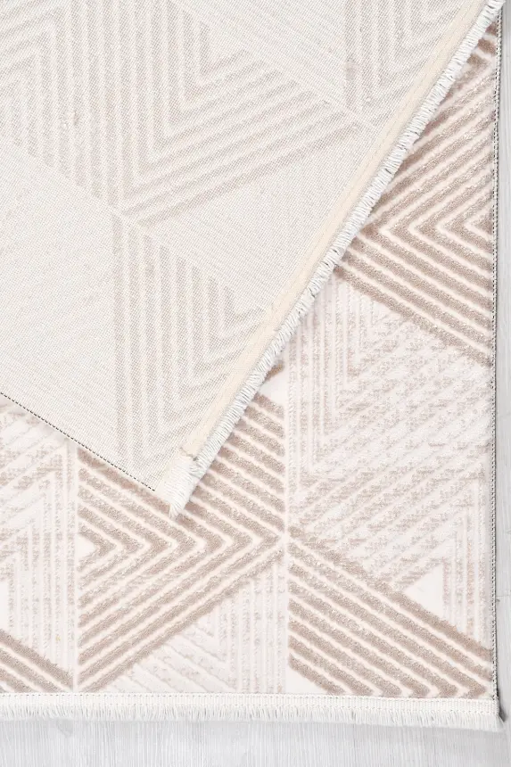 Nova Kahve Robot Süpürgeye Uyumlu Kolay Temizlenebilir Halı Oturma Odası ve Koridor Halısı RP 11 - 3