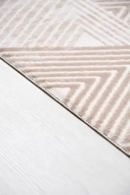 Nova Kahve Robot Süpürgeye Uyumlu Kolay Temizlenebilir Halı Oturma Odası ve Koridor Halısı RP 11 - 6