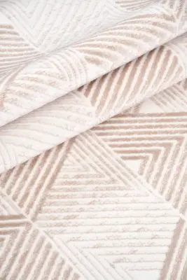 Nova Kahve Robot Süpürgeye Uyumlu Kolay Temizlenebilir Halı Oturma Odası ve Koridor Halısı RP 11 - 7