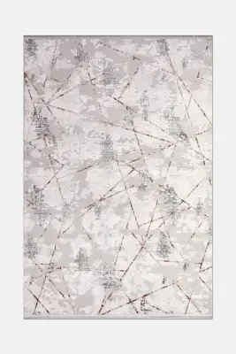 Nova Krem Kahve Robot Süpürgeye Uyumlu Kolay Temizlenebilir Halı Oturma Odası ve Koridor Halısı RP 09 - 3