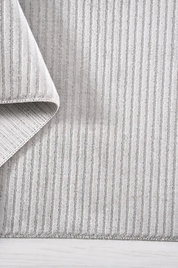 Nova Krem Vizon Robot Süpürgeye Uyumlu Kolay Temizlenebilir Halı Oturma Odası ve Koridor Halısı RP 13 - 6