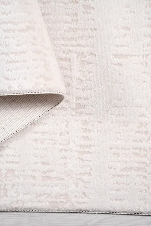 Nova Krem/Vizon Robot Süpürgeye Uyumlu Kolay Temizlenebilir Halı Oturma Odası ve Koridor Halısı RP 10 - 6