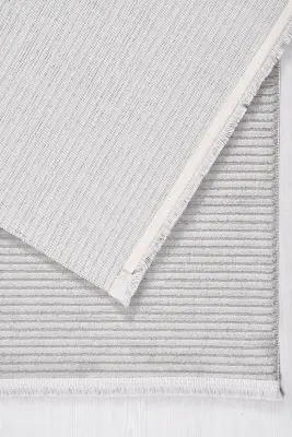 Nova Krem/Vizon Robot Süpürgeye Uyumlu Kolay Temizlenebilir Halı Oturma Odası ve Koridor Halısı RP 13 - 7