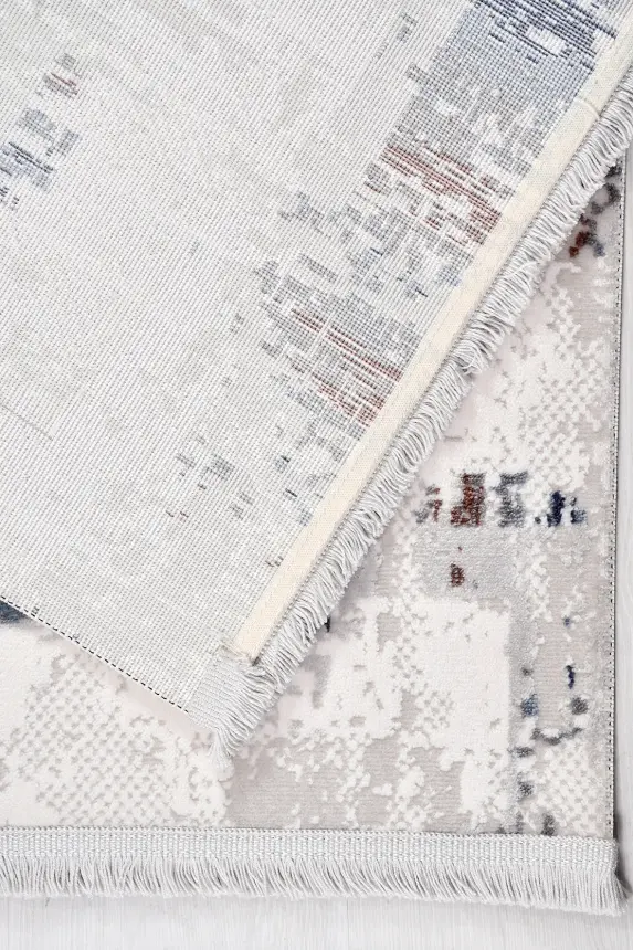 Nova Vizon/Gri Robot Süpürgeye Uyumlu Kolay Temizlenebilir Halı Oturma Odası ve Koridor Halısı RP 07 - 7