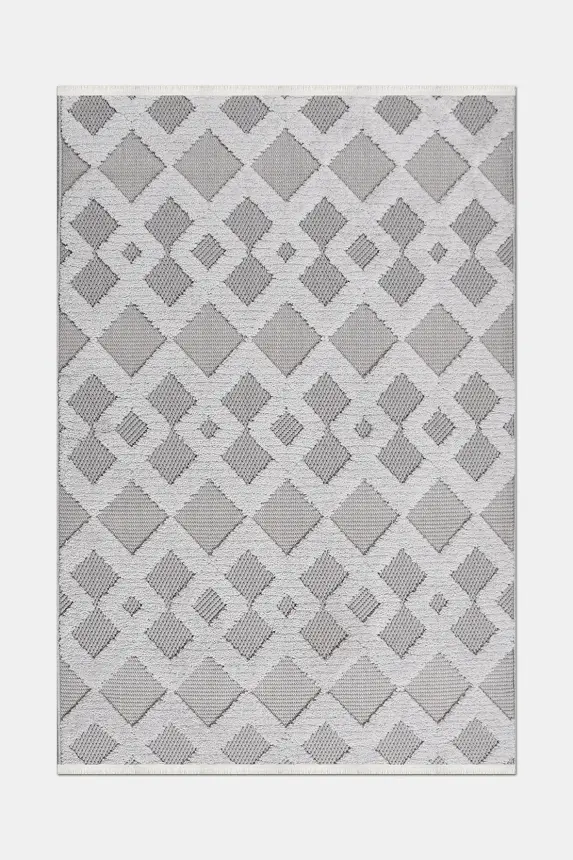 Oasis Bej/Gri Robot Süpürgeye Uyumlu Kolay Temizlenebilir Halı Oturma Odası, Koridor, Yatak Odası Halısı RP 37 - 1