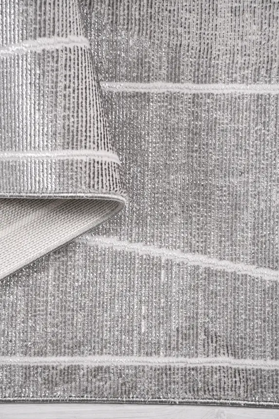 Olvin Gri Robot Süpürgeye Uyumlu Kolay Temizlenebilir Halı Salon, Oturma Odası ve Koridor Halısı RP 26 - 2